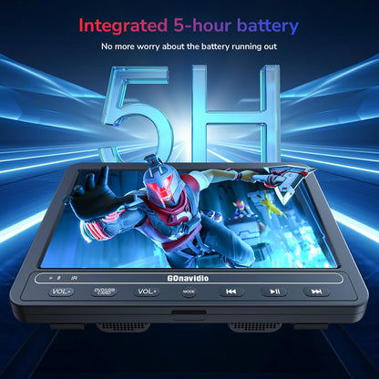Portable Video Player për Makinë Dual Screen, 2×10”, USB/SD/DVD, i zi