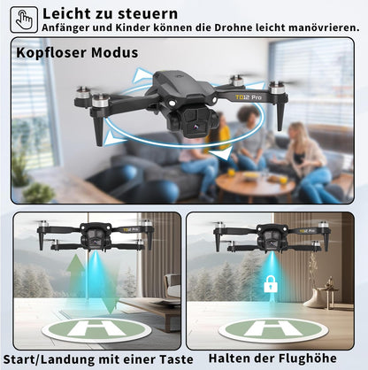 Dron Toladrone TD12 PRO, 1080P, brushless, i zi