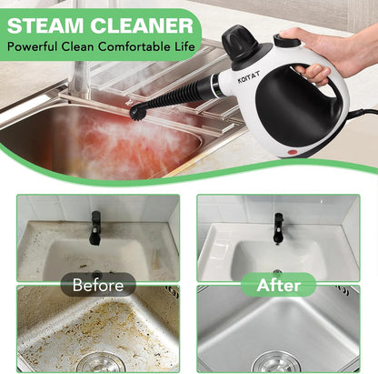 Pastrues me avull KOITAT SC307 Handheld Steam Cleaner, 1050w, i bardhë/zi