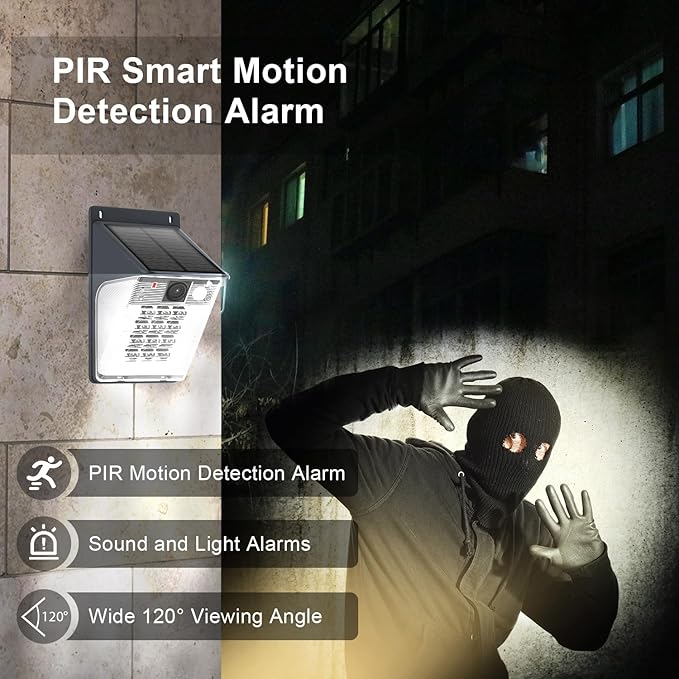 Kamerë Sigurie WiFi me Energji Solare – 1080P HD | PIR | IP66