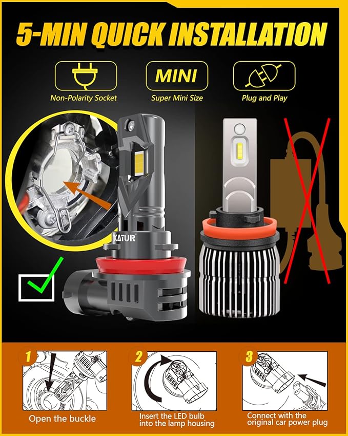 Llambë LED për Makinë KATUR High Power, dritë e bardhë, trup alumini, Plug & Play