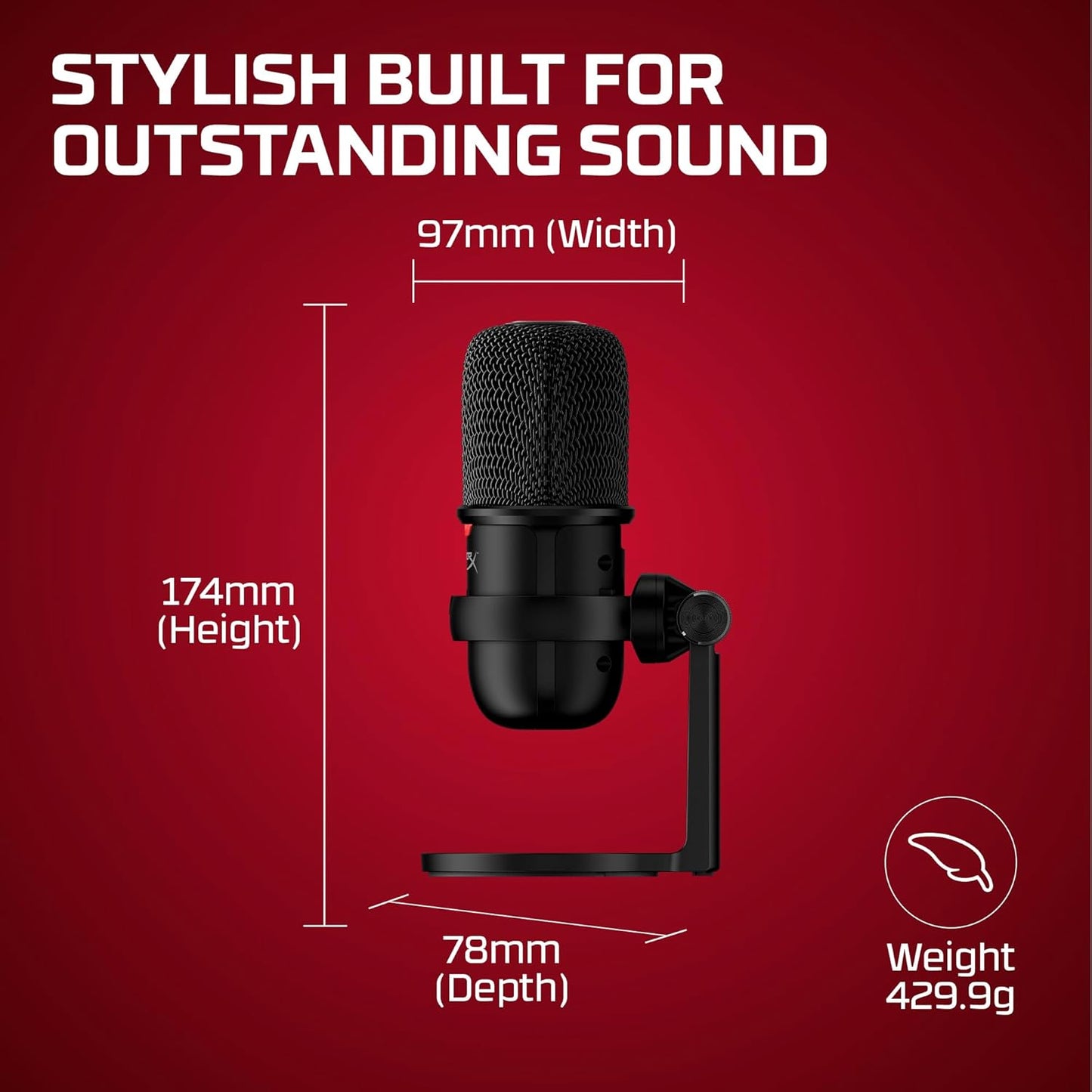 HyperX SoloCast – USB Condenser Gaming Microphone