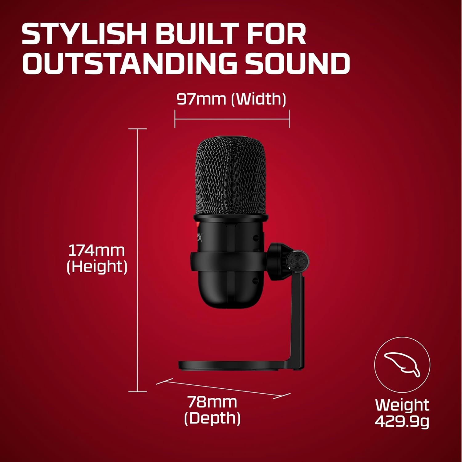 HyperX SoloCast – USB Condenser Gaming Microphone