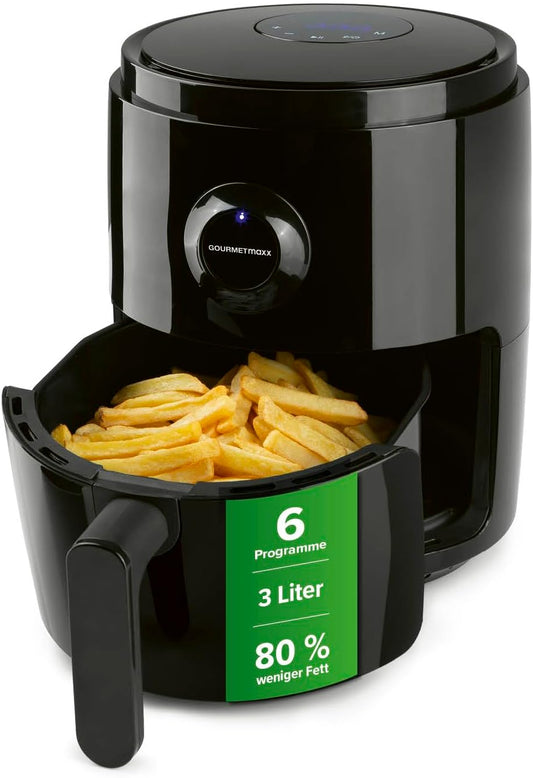 Fritezë GOURMETmaxx Digital Air Fryer, 3L, 1400W, e zezë