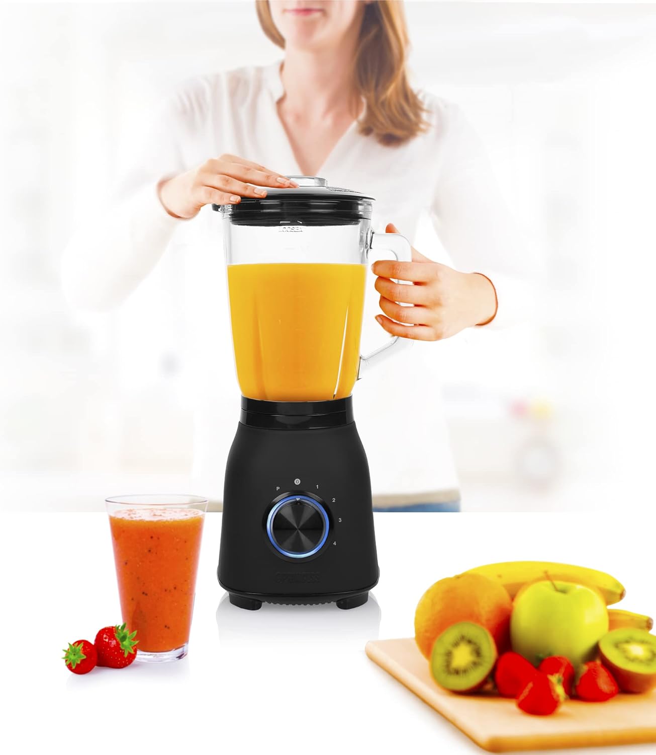 Blender Princess Black Steel 1000, 1.5L, 1000W, i zi