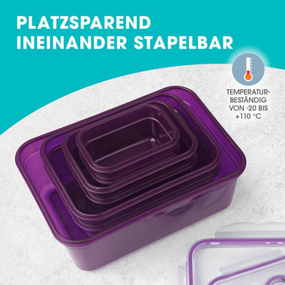 Set kuti për ruajtje të ushqimit GOURMETmaxx Klick-it, 36 pjesë