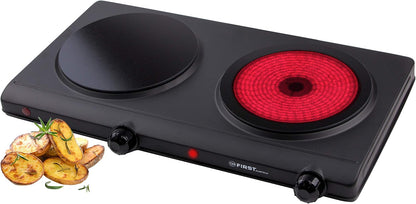 Pllakë gatimi infra të kuqe TZS First Austria FA-5096-2, 2500 W, e zezë