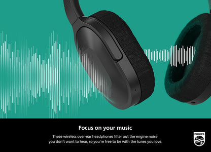 Kufje Philips 6000 Series TAH6506 me Active Noise Cancelling, Bluetooth, Over-Ear, të zeza