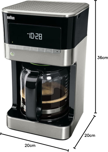 Aparat kafeje Braun PurAroma 7 KF 7125, 12 filxhanë, inox/zi