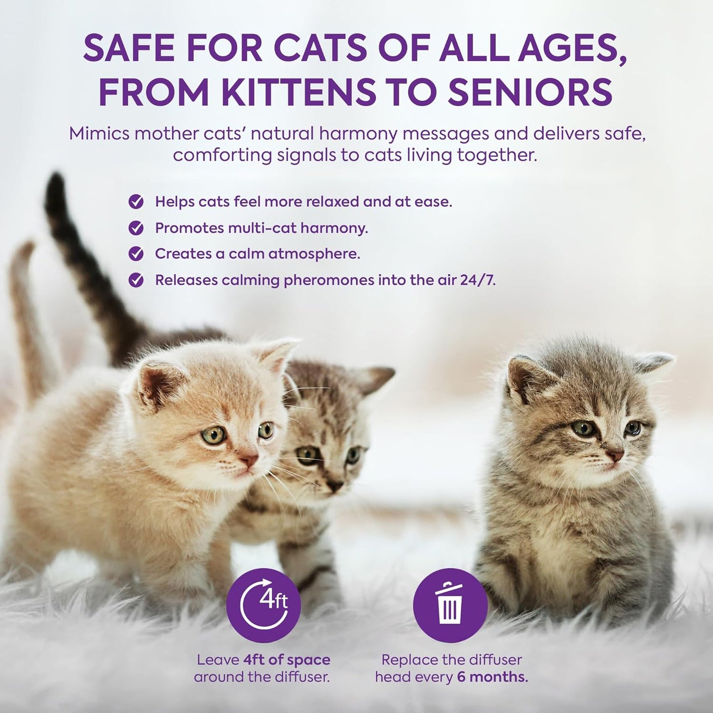 Feromon qetësues për mace TopSum Beruhigung Pheromone, 3 copë