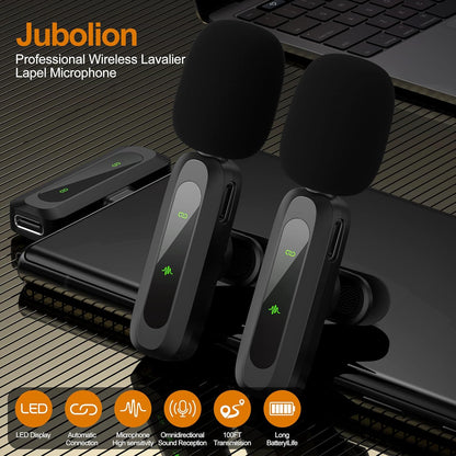 Mikrofon Jubolion Wireless Lavalier, USB-C, i zi