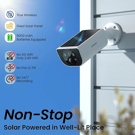 AOQEE 3MP 2K Solar Security Camera
