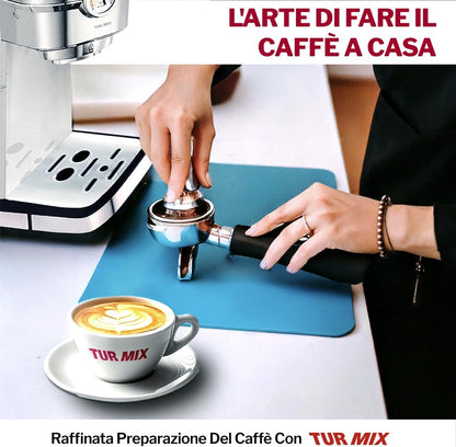 Makinë për kafe TUR MIX TX 590, 1350W, 20 Bar, 1.5L, e hirtë