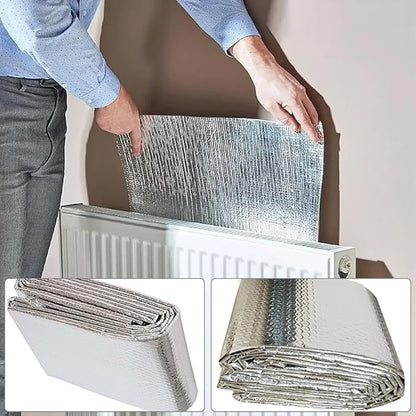 Foli reflektuese për radiator EASYmaxx Wärme-Reflexionsfolie für Heizkörper, alumini, 100x70cm