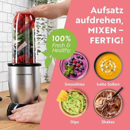 Blender Personal GOURMETmaxx Nutri Mixer, 500W, 22.000 rpm
