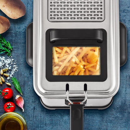 Fritezë me vaj Tefal Filtra Pro FR5101, 4L, 1.3kg, 2400W, Inox