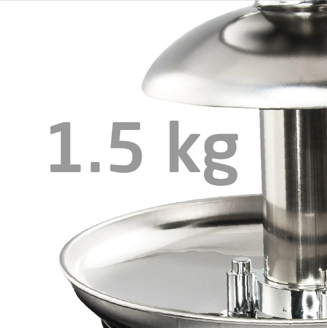 Fontanë për çokollatë KOENIC KCF 2221, 320W, Kapacitet 1.5 kg, e zezë/argjendtë