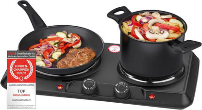 Pllakë gatimi FIRST Austria FA-5083-5, 2500W, Ø 180 mm + 150 mm, e zezë