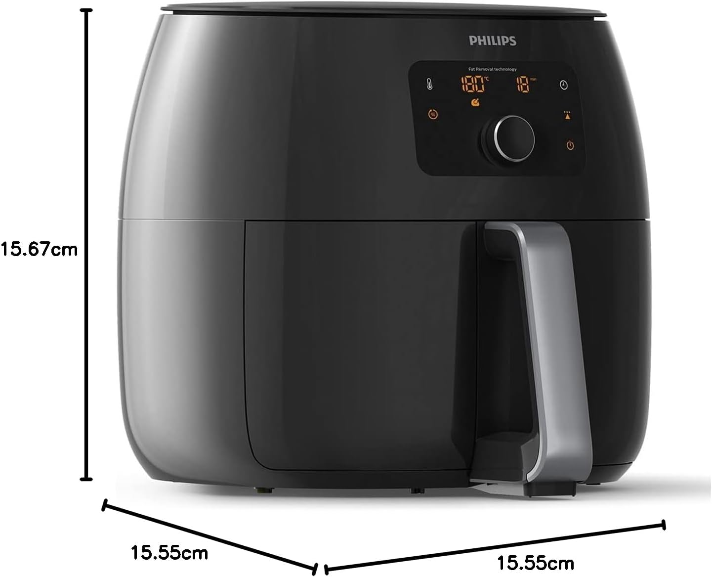Fritezë PHILIPS Airfryer Premium XXL HD9650/90, 7.3L, 1.4kg, Fat Removal Technology, e zezë