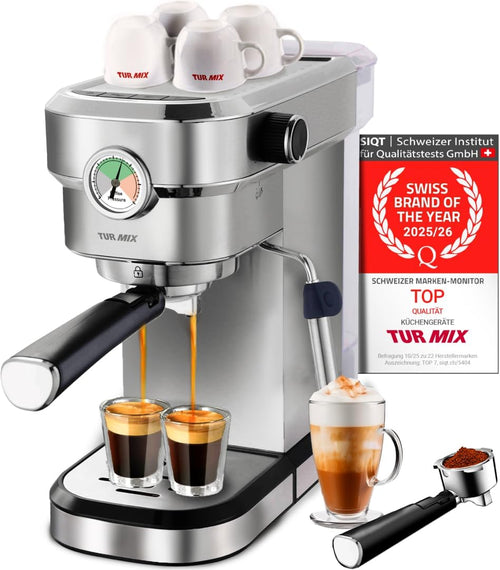 Makinë për kafe TUR MIX TX 590, 1350W, 20 Bar, 1.5L, e hirtë
