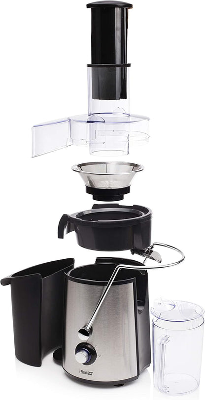 Shtrydhëse frutash PRINCESS Juice Extractor 800W, Tub 75 mm, e zezë