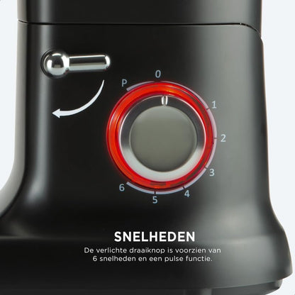 Mikser Bourgini Classic Kitchen Chef Black, 4.5L, 1000W, i zi