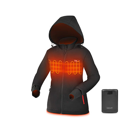 Xhaketë elektrike me ngrohje iHEAT, S, e zezë