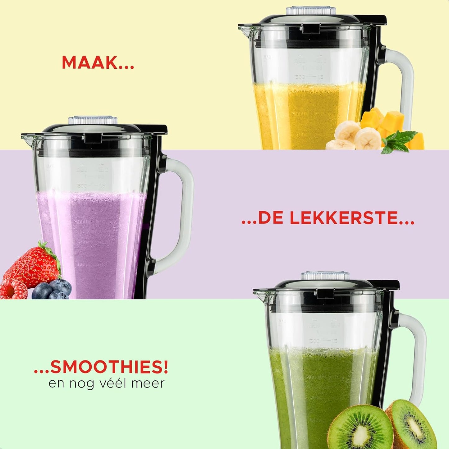 Blender Bourgini Power Blender, 1.75L, 1000W, 1.75L, i zi