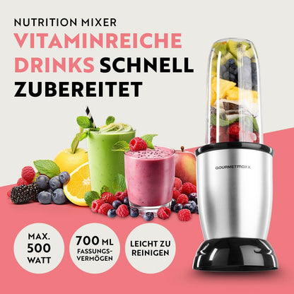 Blender Personal GOURMETmaxx Nutri Mixer, 500W, 22.000 rpm