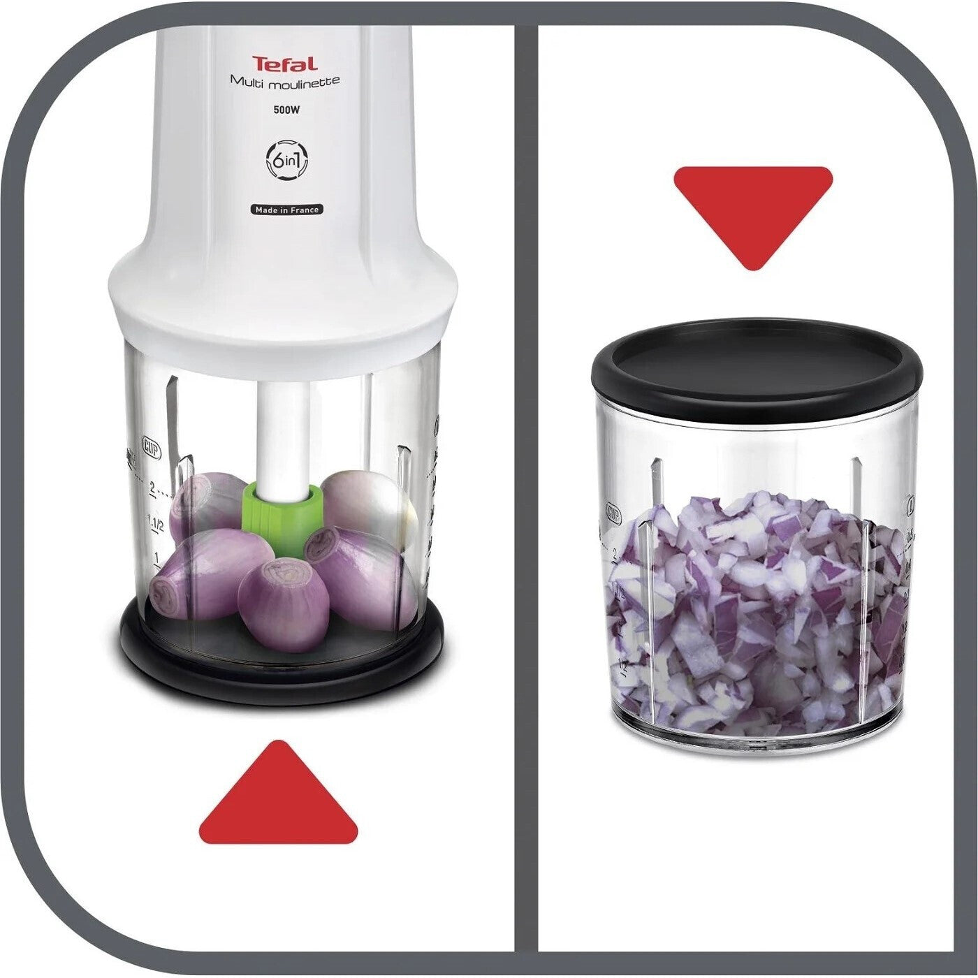 Grirëse multifunksionale TEFAL Multi Moulinette 6-in-1, 500W, e bardhë