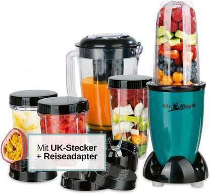 Blender Multifunksional GOURMETmaxx Mr. Magic 9-në-1, 400w, Set 18 Pjesë