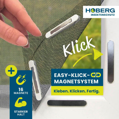 Rrjeta kundër insekteve HOBERG Fenster-Insektenschutz, 150x130 cm, e zezë/transparente
