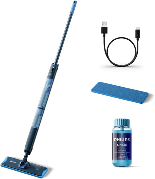 Shtupë elektrike Philips OneUp Electric Mop, 400W, 0.3L, e kaltër
