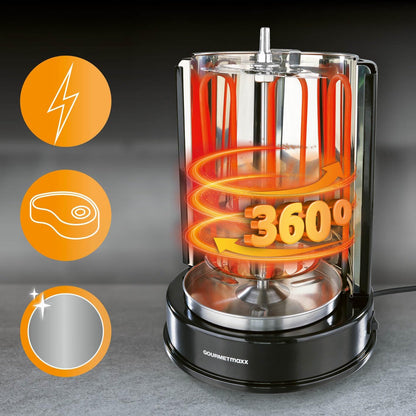 Grill vertikal GOURMETmaxx Dönergrill, 1400W