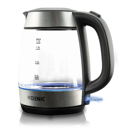 Vlues uji Koenic Glass Water Kettle, 2200W, 1.7L, LED, inox/qelq