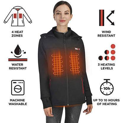 Xhaketë elektrike me ngrohje iHEAT, S, e zezë