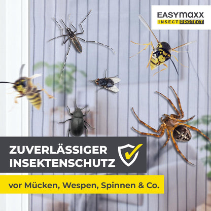 Perde magnetike për dyer EASYmaxx, 90 x 210 cm, e zezë/transparente