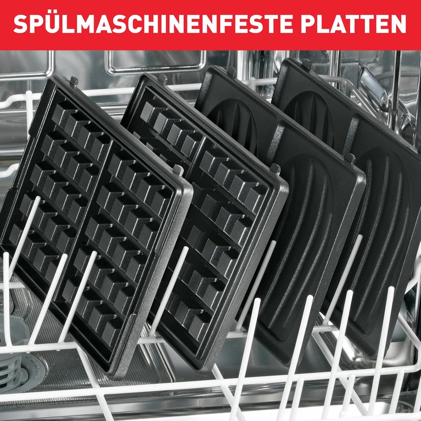 Toster multifunksional Tefal Snack Collection SW852D, 700W, Waffle / Panini / Sandwich, i zi/inox