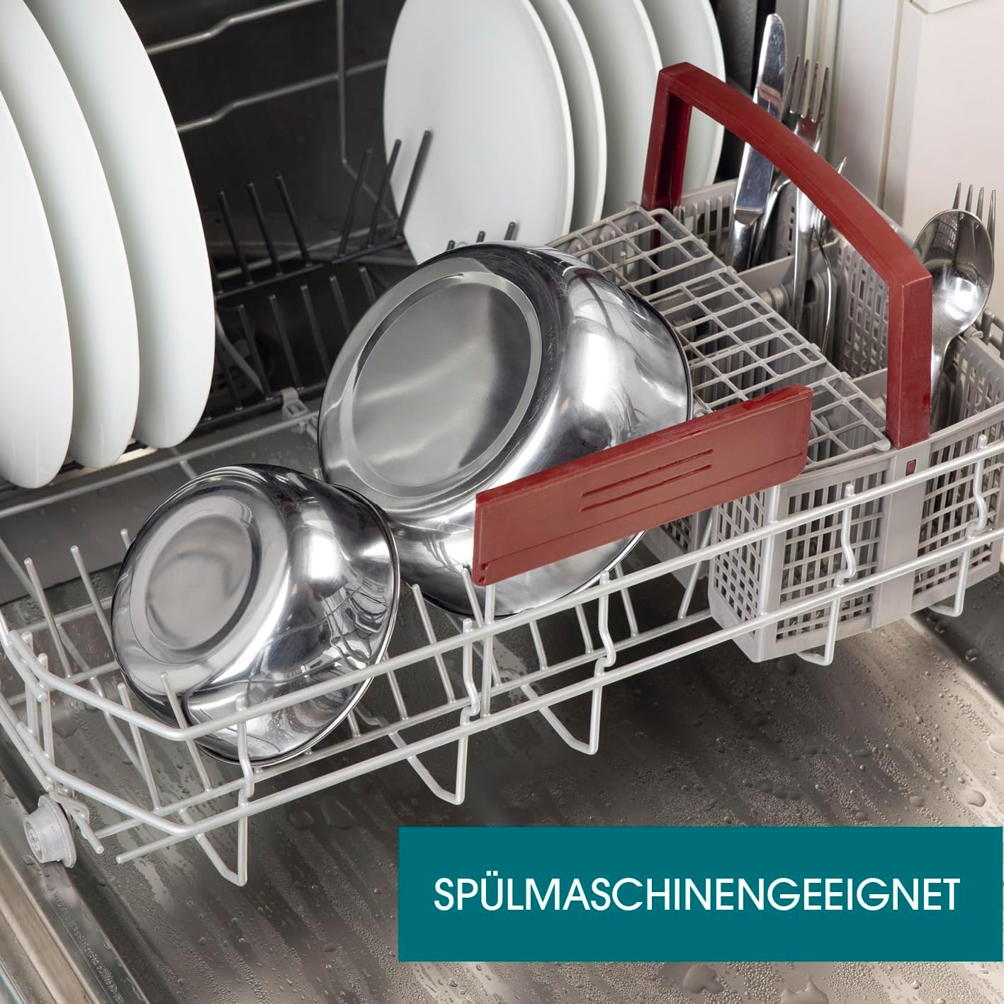 Set tasa GOURMETmaxx Edelstahlschüsseln, 8 pjesë, inox